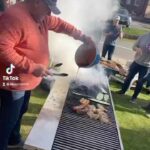 Dean Norris Instagram - Grilling meat