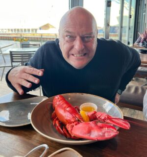 Dean Norris Instagram - Boston Lobster for my Bday