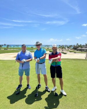 Dean Norris Instagram - Amazing 5 days playing in Adrian Beltre’s  charity golf tourney to develop baseball facilities in underprivileged areas of Dominican Republic. Got to play with Beltre, Pujols, Kim Coates, Grant Show, Mark Moses and REM’s Mike Mills amongst others. Met some new friends who volunteered their private jet to get us there. And beautiful stay, wonderful service @edenroccapcana  #capcana