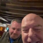 Dean Norris Instagram - Must be in England at the oldest pub in the UK. Perfect ale drinking night. Thanks Fighting Cocks pub