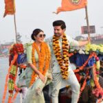 Debina Bonnerjee Instagram - The connection is eternal …. From learning from books to being blessed to be playing ( Ram- Sita ) on screen to visiting Ram JANMABHOOMI Ayodhya and today witnessing Pran pratishtha in our this lifetime .. truely truely blessed . #jaishreeram #pranprathista #ayodhya #ramayan #sitaram
