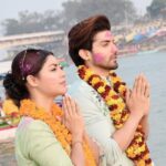 Debina Bonnerjee Instagram - The connection is eternal …. From learning from books to being blessed to be playing ( Ram- Sita ) on screen to visiting Ram JANMABHOOMI Ayodhya and today witnessing Pran pratishtha in our this lifetime .. truely truely blessed . #jaishreeram #pranprathista #ayodhya #ramayan #sitaram