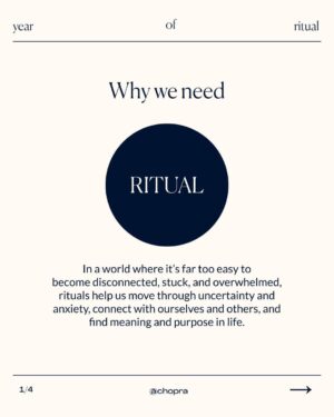 Deepak Chopra Instagram - If you would like to invite more joy, connection, and purpose into your life, make 2024 the year of ritual. 🙏🏾

Join Chopra for Community Ritual Care with a live Zoom kickoff on Jan 29th. 💞 You may shop the Ritual Care Kit for everything you need by clicking the link in my bio — then scroll down to "Chopra Ayurvedic Products."
