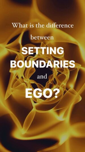 Deepak Chopra Instagram - #AskDeepak
“I have a difficult time differentiating ego from boundaries. 
When I feel someone hasn’t treated me in the manner I am expecting, I become upset. 
But what is the difference between setting boundaries and ego?”
My response:

Setting boundaries is usually what we do when we feel threatened or defensive. 

The boundaries are meant to protect us. 

Since our true self is unaffected by anything physical or mental, it is our separate self, or ego that feels the need for protective boundaries. 

And that’s okay for now, few of us are so enlightened that we don’t feel the need for some ego boundaries. 

The direction we want to move toward is having our awareness and appreciation draw our attention to areas that naturally help us, so we don’t have to spend energy trying to resist or defend ourselves. 

Think of being at a big party. Instead of feeling you have to block off certain people or music, you seek out the people you find interesting and you only dance to the music you enjoy.

Love,
Deepak
