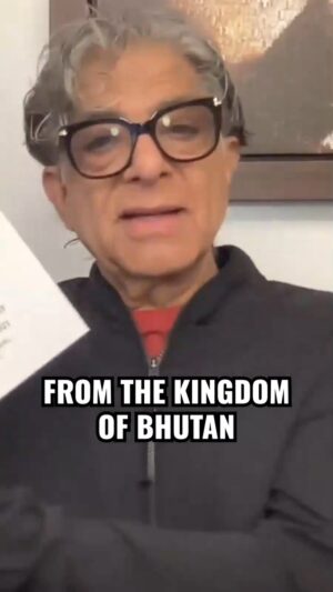 Deepak Chopra Instagram - My visit to Bhutan. Inspired by a culture that leads with emphasis on Divine Emotions.

#bhutan #himalayas #divinemotions #grossnationalhappiness #mindfulness #meditation #spirituality #travel #wellness #innerpeace #joy #culture #inspiration #transformation #awakening #spiritualjourney #peaceofmind #happinessproject #bhutantrip #himalayantravel #sacredlands
