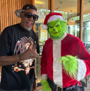 Dennis Rodman Instagram - I been a Bad Boy #merrychristmas