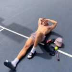 Derek Chadwick Instagram - day at the court #MKxellesse #doubles #mkpartner