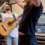 Derek Hough Instagram - Creating music for Symphony Of Dance with my guys @markballas and @vahagniguitar !!!! Brilliant musicians + Great friends = Beautiful Music ! Get Tickets 🎫 DerekHough.com