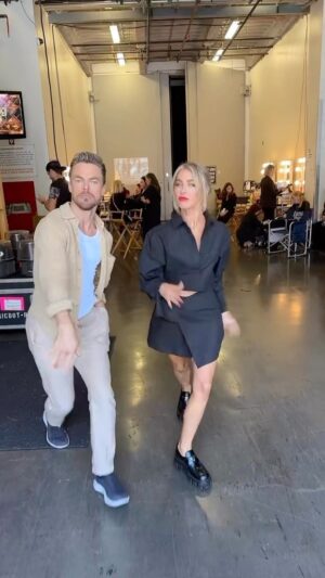 Derek Hough Instagram - We’re back in the ballroom TONIGHT!! @dancingwiththestars @juleshough