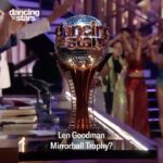 Derek Hough Instagram - FINALE!!! Wow, can’t believe we’re here! I can’t wait to watch and celebrate each couple tomorrow as they battle it out for the coveted Len Goodman Trophy 🏆 I hope they’ve all brought their A- Game for the final test of this wild marathon we call @dancingwiththestars . Here we go !