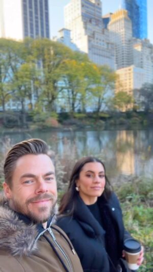 Derek Hough Instagram - It has been an absolute whirlwind!!! 60 city Tour, Dancing with the stars, Disney Specials, traveling back and forth coast to coast, press etc. All of which I am eternally thankful for! People ask how I do it. The answer is of course,  because I love it. 
And these rare days off where I get to walk the beautiful streets of New York City on a perfect day,  enjoying the colors of the trees, the blue sky’s holding my wife’s hand gives me more fuel than I ever need. 
Happy Thanksgiving to you All