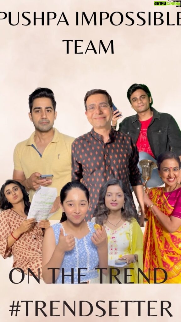 Deshna Dugad Instagram - Tag your favourite TV actor and if you are one tell us if you any perks of being a TV actor!! 🎬🎭🍿 #pushpaimpossible #pushpaimpossibleonsab #sonysab #trendingreels #explore #tvactor #trending