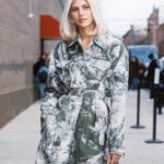 Devon Windsor Instagram – Loves a trench coat 💚 Headed to @jasonwu