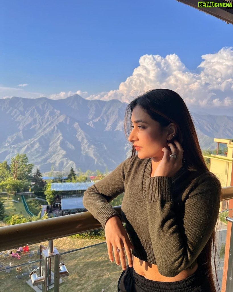 Dhanashree Verma Instagram - A little more altitude, a little less attitude 🏔️🖤 Mussoorie-Queen of Hills