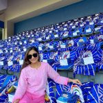 Dhanashree Verma Instagram - A tinge of pink in the blue sea 💕 PC: @astha_1806 🤗