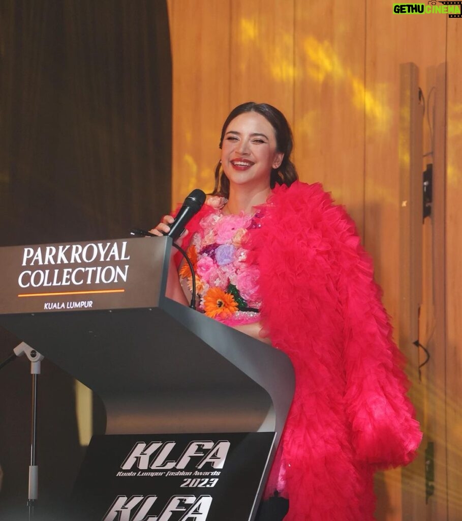 Diana Danielle Instagram - Kuala Lumpur Fashion Awards 2023 with one of KLFW’s most fun designers @ilovetangoo 💘