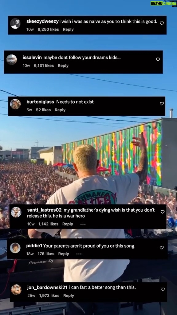 Dillon Francis Instagram - Read these comments to brighten your day 🤗