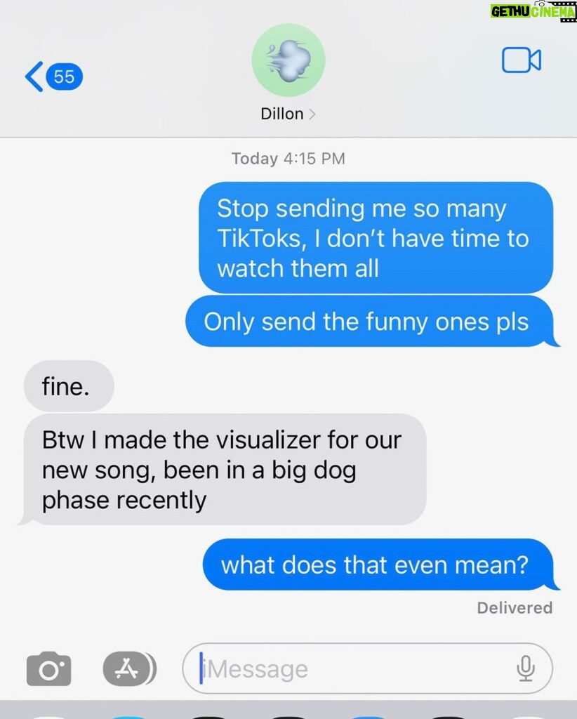 Dillon Francis Instagram - We’ve been texting for months about doing a song together and “FREE” is finally out. Swipe to see the conversation and the music video we made ourselves with $20, stock video of dogs, and a little elbow grease 🤝