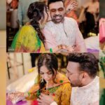 Divya Agarwal Instagram - Pinch me, I must be dreaming! Punjab ka Pind came alive for my Mehndi! ✨ Every shade, every step, every laugh - etched in henna and forever in my heart. Outfit: @asbaabofficial Accessories: @aulerthofficial Makeup: @dishisanghvii Hair : @hair_by_neetagohel Assisted by @sarahsayedd16 Mehendi: @mehendiartist_kanchanmahato Styled by: @sohail__mughal___ Wedding Planner: @audiciousentertainment Wedding Photography: @studiophotopalace Decor: @happyy_hours Location: @be.at.one.official