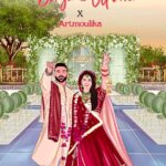 Divya Agarwal Instagram - Dive into @divyaagarwal_official & @apurva.insta ‘s magical journey with our exclusive video drop. Hold onto your hearts! The tale of Divya & Apurva’s love is set to premiere. Stay tuned for the perfect blend of romance and joy~ the tale everyone has eagerly awaited. #cocokibaico #artbymoulika #artwithmoulika #invitesbymoulika WhatsApp us your immediate queries on - 8431901857 [ Luxury weddings, Wedding, luxury wedding invites, WhatsApp invites, customised invites, celebrity invite, celebrity, bollywood,custom theme based invite, wedding season , Indian wedding, Hindu wedding, einvites, einvitation]