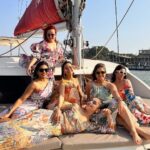 Divya Agarwal Instagram - Cheers to a lifetime of unforgettable memories❤️ @yachtlifegoa Wearing - @mandirawirkhq