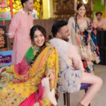 Divya Agarwal Instagram - Pinch me, I must be dreaming! Punjab ka Pind came alive for my Mehndi! ✨ Every shade, every step, every laugh - etched in henna and forever in my heart. Outfit: @asbaabofficial Accessories: @aulerthofficial Makeup: @dishisanghvii Hair : @hair_by_neetagohel Assisted by @sarahsayedd16 Mehendi: @mehendiartist_kanchanmahato Styled by: @sohail__mughal___ Wedding Planner: @audiciousentertainment Wedding Photography: @studiophotopalace Decor: @happyy_hours Location: @be.at.one.official