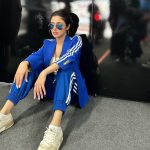 Divya Khosla Kumar Instagram - So much fun & excitement promoting #Yaariyan2 at @motogpbharat Wearing @gucci x adidas💙 Hmu @anubhadawar @sabina_hairstylist_mua #divyakhoslakumar