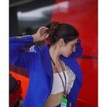 Divya Khosla Kumar Instagram - So much fun & excitement promoting #Yaariyan2 at @motogpbharat Wearing @gucci x adidas💙 Hmu @anubhadawar @sabina_hairstylist_mua #divyakhoslakumar