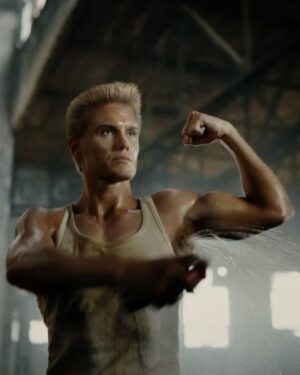 Dolph Lundgren Instagram - Never thought I’d be in a life or death battle against sweat. 
Thanks @oldspice for the awesome deepfake. 
Except I was much bigger in the 80’s. #SmellReadyForAnything