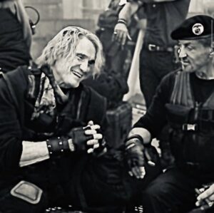 Dolph Lundgren Instagram - Working on EX4 in London. Amazingly, both pictures were shooting here around the same time and I could be part of two exciting projects! 👊