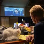Dolph Lundgren Instagram - Getting some expert help to finish the mix for my latest film CASTLE FALLS.