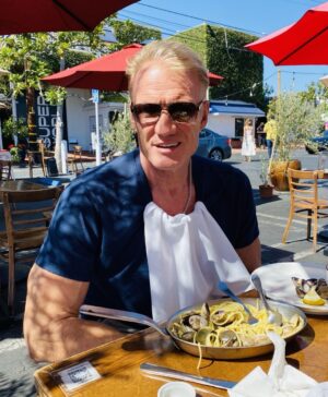 Dolph Lundgren Instagram - Enjoying some Spaghetti Vongole. Life’s good. Enjoy your weekend!