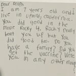 Dolph Lundgren Instagram - Got this cute letter in the mail. From a little girl who was born 30 years after Rocky IV was made. Makes it all feel worthwhile. Swipe and it gets better...🙏