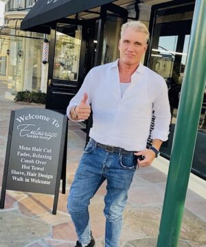 Dolph Lundgren Instagram - Nothing like a fresh barbershop haircut. Check out ‘Entourage’ on Sunset. 👊 @entouragebarbershop