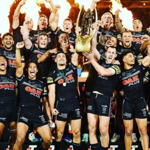 Dominic Purcell Instagram - @penrithpanthers congratulations on a historic win. 

As a proud penrith lad growing up in the mid 70’s 80’s the Panthers were everything. 

Four consecutive grand finals 3 wins in a row. Best team of the modern era. 

@_nathancleary like all GREATS you iced it when needed. 

@nrl congrats on a wonderful year displaying “RUGBY LEAGUE” the greatest game in the world. 

For the layman. Not “RUGBY UNION” that’s a shit game. 😂😂😂😂

@brisbanebroncos could have gone either way. Congrats on a great year. Premierships to come for sure. 

A new rivalry is born.