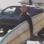 Dominic Purcell Instagram – @tishcyrus the misses can tell when I’m thinking. Always am not a bad thing. Not when in the water though. 
This board “Stoker Machine” served me well over the years – especially in gutless #la #waves. Thanks @jessefaen. Letting ya fav board go gets emotional. I broke it. ( surfers know what I’m talking about) 
Getting new #stokermachine from #aquatechglassing. Good drive can swing it like a 6’2 , 6’4 in small mush surprisingly. Epic in bigger swells. Thanks guys can wait for new stick.