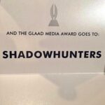 Dominic Sherwood Instagram - Thank you every one and thank you @glaad. And especially thank you for the phenomenal work of @matthewdaddario and @harryshumjr