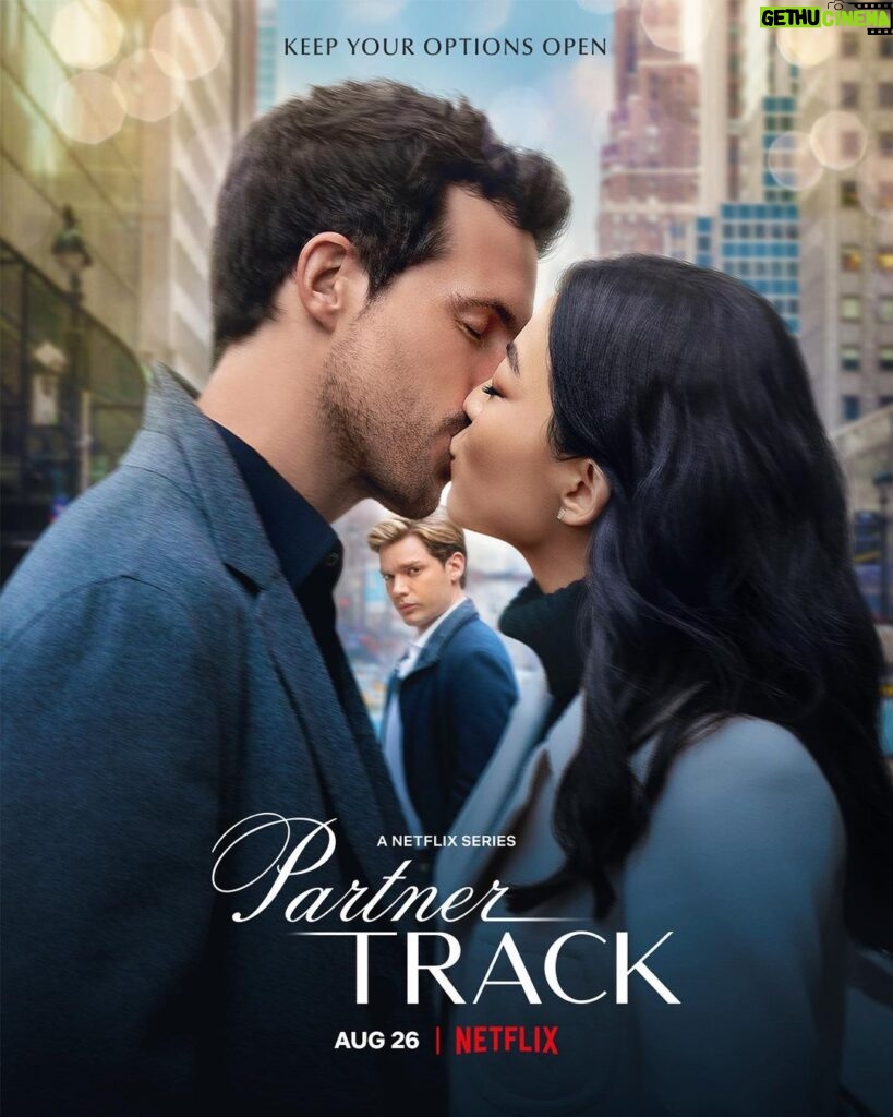 Dominic Sherwood Instagram - Welcome to the Partner Track. Partner Track premieres August 26, only on @Netflix @netflixgolden #partnertrack