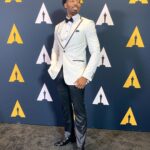 Dominique Barrett Instagram - Oscars95 I have arrived !🏆 a huge thanks to @theacademy for inviting me to the Oscars 95th nomination ceremony ! 🎉 have you seen the nominees? What did you think ? 🏆 #Oscars95 #oscarnoms #oscars Suit by : @miloandres Academy of Motion Picture Arts and Sciences