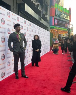 Dominique Barrett Instagram - Demon Slayer -To the Swordsmith Village- World Tour LA Premier 🔥  the new episode was fireeee! This season gonna be amazing I can already tell ! So grateful I got to see this live in person , thank you @crunchyroll & @tatianamufc for the invitation ❤️💪🏾 y’all gotta see this when it drops ! #demonslayer