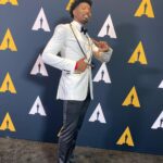 Dominique Barrett Instagram - Oscars95 I have arrived !🏆 a huge thanks to @theacademy for inviting me to the Oscars 95th nomination ceremony ! 🎉 have you seen the nominees? What did you think ? 🏆 #Oscars95 #oscarnoms #oscars Suit by : @miloandres Academy of Motion Picture Arts and Sciences