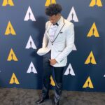 Dominique Barrett Instagram - Oscars95 I have arrived !🏆 a huge thanks to @theacademy for inviting me to the Oscars 95th nomination ceremony ! 🎉 have you seen the nominees? What did you think ? 🏆 #Oscars95 #oscarnoms #oscars Suit by : @miloandres Academy of Motion Picture Arts and Sciences