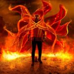 Dominique Barrett Instagram - The Full Power of the 7th Hokage ! 👹 Makeup by: @gabrielleflowerss Edit/photos by: @shinobichenault The Final Valley