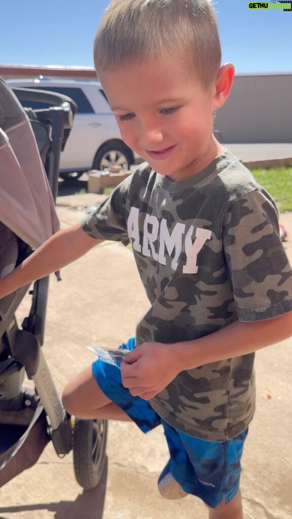 Donald Cerrone Instagram - My son Danger want to give this to the Army. Said he loves them for keeping him safe and fighting the bad guys @danger_riot_havoc Thanks you to all the military and first responders keeps us safe and free.