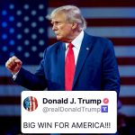 Donald Trump Instagram – BIG WIN FOR AMERICA!!!