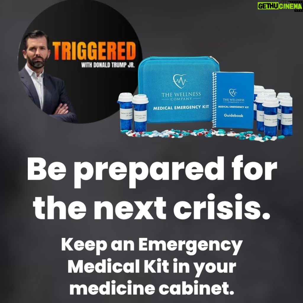 Donald Trump Jr. Instagram - The migrant crisis is causing a crisis in and of itself. Be prepared for whatever is thrown at you by checking out The Wellness Company, one of my triggered podcast’s newest sponsors!!!! Link In Bio.