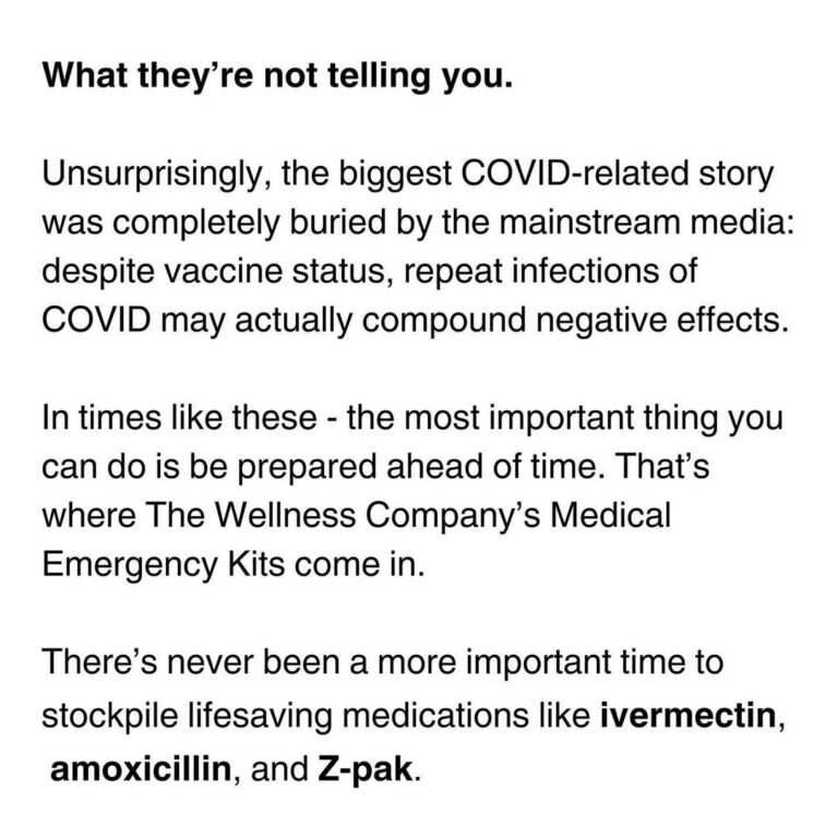 Donald Trump Jr. Instagram - Take control of your health click link in bio. Check out The Wellness Company one of the great sponsors of my Triggered Podcast and how they can help you and your family in a time of crisis.