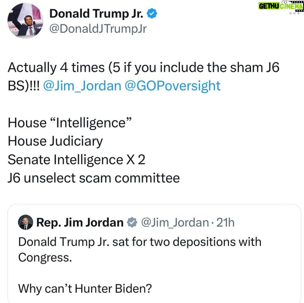 Donald Trump Jr. Instagram - Right concept but Acktuuuuualllllyyyyy 🤣