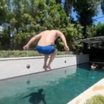 Drew Scott Instagram – Summer fun = pool, friends and…Taylor Swift 😎🙌