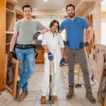 Drew Scott Instagram - The Demo Divas, a.k.a. @morereginahall, @jonathanscott, and @mrdrewscott, take on a huge home overhaul TONIGHT on #CelebIOU! 🏡🛠️